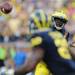 Michigan senior quarterback Denard Robinson throw the ball during the second half at Michigan Stadium on Saturday. Melanie Maxwell I AnnArbor.com